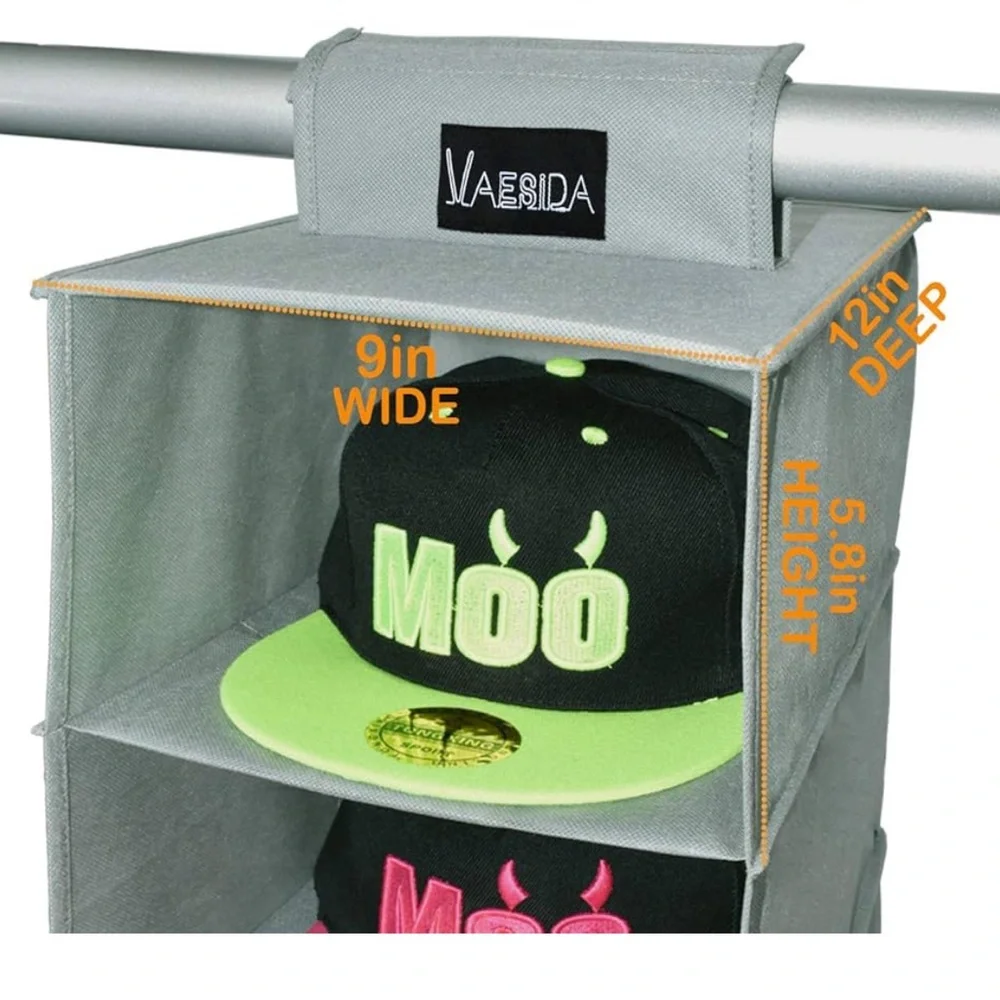 10 shelf hanging hat rack